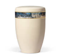 Naturstoffurne Elfenbein Beige Dekor Art Design