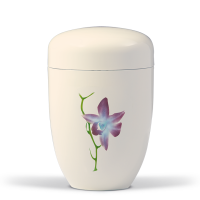 Stahlurne Cremeweiss, Designer Airbrusch -...
