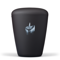 Biourne Anthrazit Velour, Airbrush: Kerze