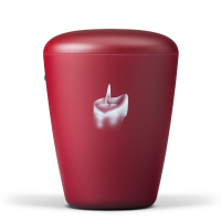 Naturstoffurne, Weinrot Velours,
