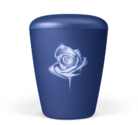 Naturstoffurne, Saphirblau Velours,