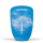 Stahl-Designer-Urne, Blau, "Segelschiff"