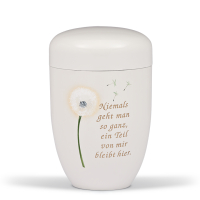 Naturstoffurne, Cremewei&szlig;, Airbrush