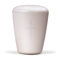 Naturstoffurne, Cremeweiss-Perlmutt Swarovski Elements,...