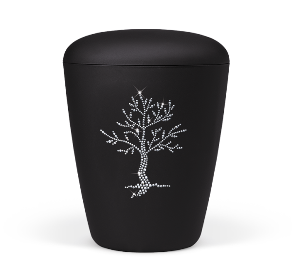 Naturstoffurne, Anthrazit Velours,