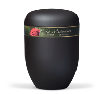 Naturstoffurne, Anthrazit Velours,