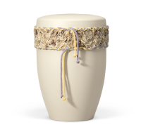 Naturstoffurne, Elfenbein-Beige