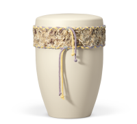 Naturstoffurne, Elfenbein-Beige