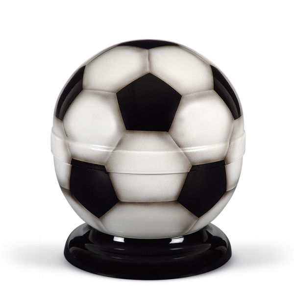 Stahlurne, "Fussball" Airbrush