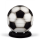 Stahl-Fussball-Urne, Schwarz-Weiss