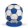 Stahl-Fussball-Urne, Blau-Weiss