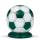 Stahl-Fussball-Urne, Gr&uuml;n-Weiss
