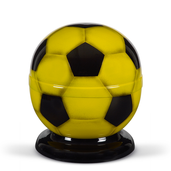 Stahlurne, "Fussball" Airbrush