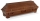 klassischer Kiefernsarg 012, Nussbaum dunkel