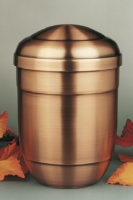 Schlichte Kupferurne