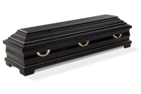 klassische Lindentruhe 320 "Milano", schwarz...