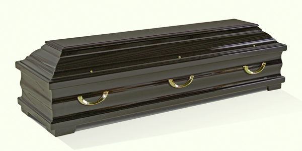 klassische Lindentruhe 320 "Milano", schwarz hochglanz