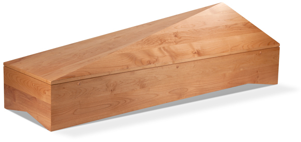 Serenade 804 - Erlen-Designsarg "Pyramide", natur