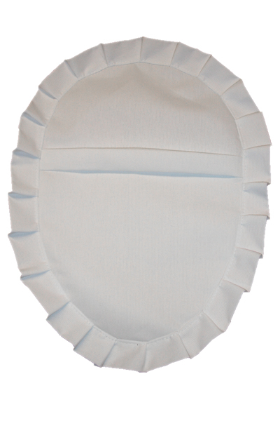 Ausbettung und Decke f&uuml;r Kindersarg in Eiform, 60 cm