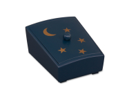 Sternenkindersarg 018, 18 cm, dunkelblau deckend, Mond...