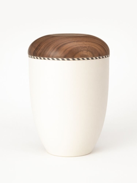 Holz-Naturstoffurne &bdquo;Intarsie 1&ldquo;