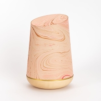 Marmor&eacute;-Holzurne 8 &bdquo;Ros&eacute;-Gold&ldquo;