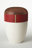 Holz-Lederurne &bdquo;Bordeaux&ldquo;