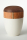 Holz-Lederurne &bdquo;Caramel&ldquo;