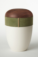 Holz-Lederurne &bdquo;Smaragd&ldquo;