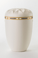 Samosa-Urne cremewei&szlig;, Art Deco gold