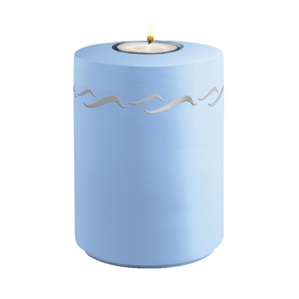 AQUA BRISE BIO-LEHM Memory atlantikblau silber