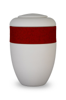 Urnendeckel mit Wollfilzring rot