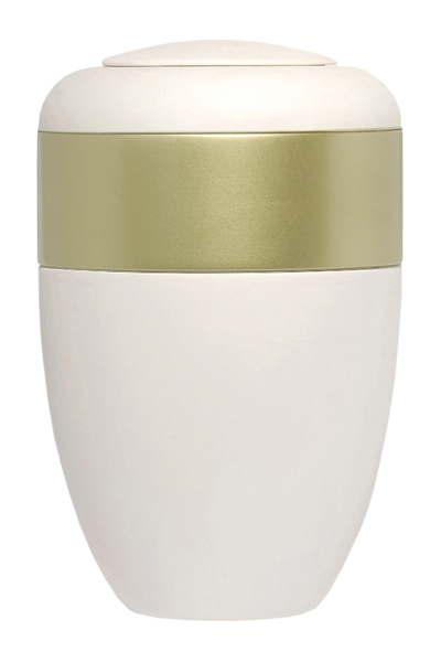 Urnendeckel mit Ahornring gold lackiert