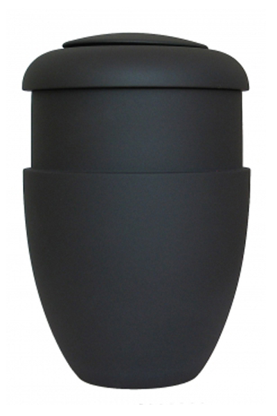 Urnendeckel mit Wollfilzring kaschmir Schwarz (Grundk&ouml;rper ohne Ring)