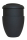 Urnendeckel mit Wollfilzring kaschmir Schwarz (Grundk&ouml;rper ohne Ring)