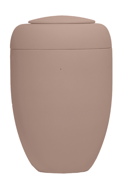 Urnendeckel mit Wollfilzring kaschmir mit Wollfilzring grau Oxirot