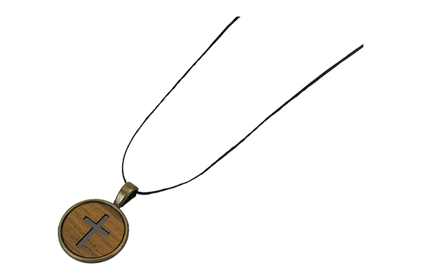 Medaillon-Kette Kreuz