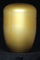 Stahlurne mit Dekor, Gold