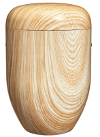 Stahlurne mit Dekor, Pinie