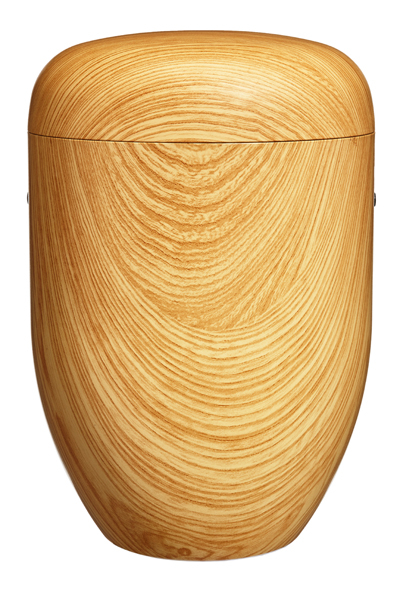 Naturstoffurne mit Dekor, Douglasie