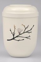 Biourne Cremeweiss, Airbrush Motiv:  Bl&uuml;te