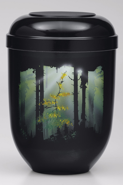 Biourne Schwarz, Airbrush Motiv: Waldlichtung