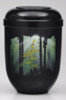 Biourne Schwarz, Airbrush Motiv: Waldlichtung