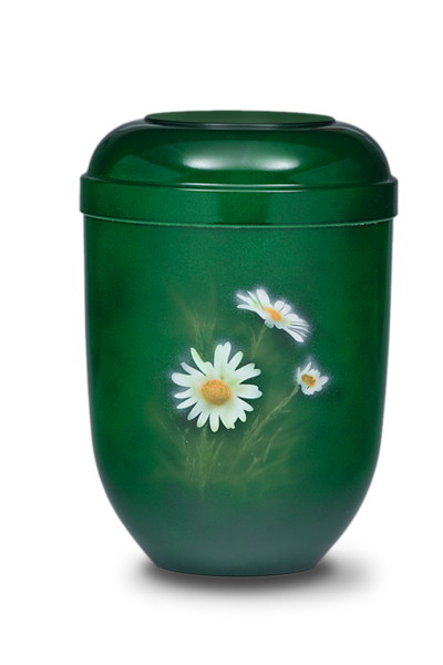 Biourne Moosgr&uuml;n, Airbrush Motiv; Margerite
