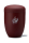 Stahlurne Weinrot Velour, Airbrush: KERZE