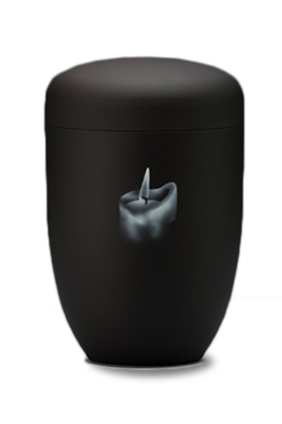 Stahlurne Anthrazit Velour, Airbrush: KERZRE