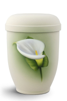 Naturstoffurne Airbrush-Motiv, "Calla"
