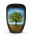Naturstoffurne Airbrush-Motiv "Baum im
