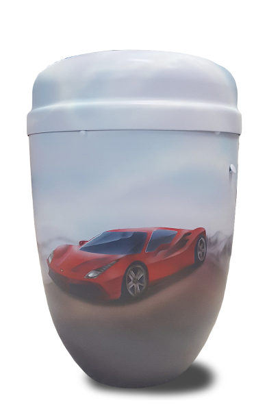 Naturstoffurne + Airbrush FERRARI
