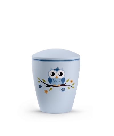 Kinder-Naturstoffurne hellblau